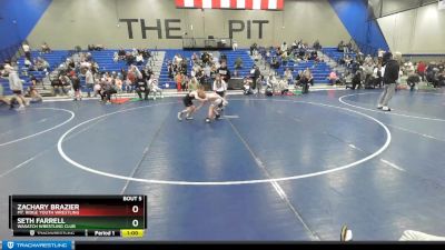 72-78 lbs Round 1 - Seth Farrell, Wasatch Wrestling Club vs Zachary Brazier, Mt. Ridge Youth Wrestling