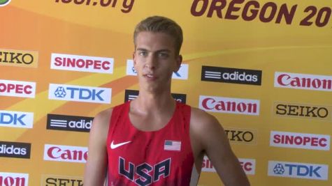 Bryce Miller after the steeple prelims