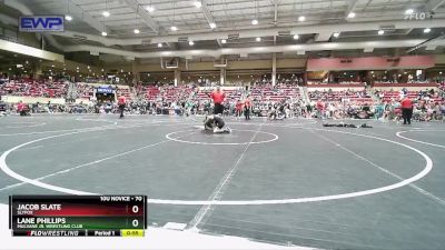 70 lbs Semifinal - Lane Phillips, Mulvane Jr. Wrestling Club vs Jacob Slate, Slyfox