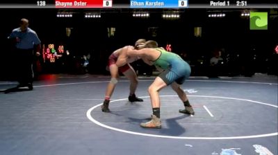 138lbs Finals Ethan Karsten (MO) vs. Shayne Oster (IL)