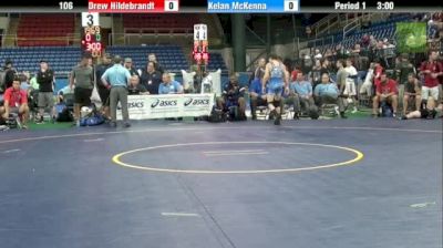 106lbs Semi-finals Drew Hildebrandt (IN) vs. Kelan McKenna (NY)