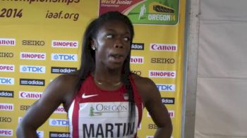 Jada Martin after 5th in 200