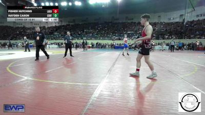 105 lbs Consi Of 16 #1 - Fisher Hutchins, Locust Grove Wrestling vs Hayden Cason, Central Middle School