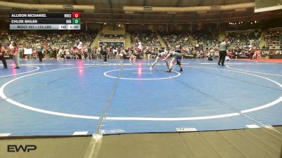 112 lbs Quarterfinal - Allison McDaniel, Wrecking Crew Wrestling Club vs Chloe Skiles, King Select
