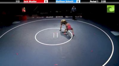 113lbs Finals Jack Mueller (TX) vs. Matt Schmitt (MO)