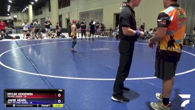 110 lbs Placement (4 Team) - Mylee Goodwin, TN AAU- Havok vs Jamie Hearl, Ain`t My First Rodeo