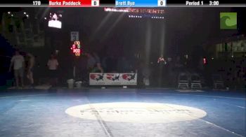 170lbs 3rd Place Match Burke Paddock (NY) vs. Brett Bye (SD)