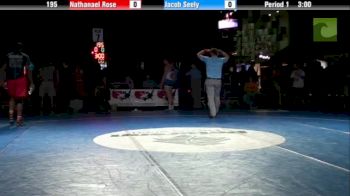 195lbs 7th Place Match Nathanael Rose (NY) vs. Jacob Seely (CO)