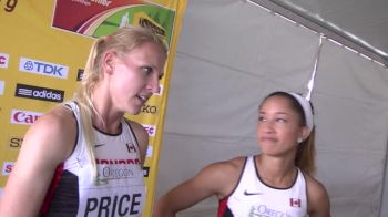 Canada's Madeline Price and Christian Brennan after the 4x4