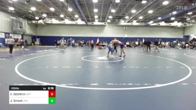 285 lbs Consi Of 8 #1 - Nicolas Besteiro, Wisconsin-Whitewater vs Justin Smoot, Johnson & Wales