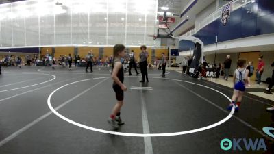 43-46 lbs Rr Rnd 1 - Nash Leisinger, Choctaw Ironman Youth Wrestling vs Tesslyn Brogden, Hinton Takedown Club