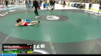 78-86 lbs Round 1 - Mitchell Sizemore, ARCTIC WARRIORS WRESTLING CLUB vs Arkose Mcbride, MATSU MATMEN