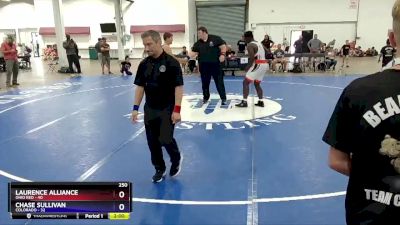 250 lbs Semis & 1st Wrestleback (8 Team) - Laurence Alliance, Ohio Red vs Chase Sullivan, Colorado