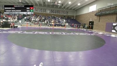 126 lbs Champ. Round 1 - Bridger Hill, Newcastle vs Grady Bohlander, Wheatland