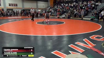 N-4 lbs Quarterfinal - Tucker Glaser, Denver Wrestling Club vs Tilmon Johnson, Marion Wolves