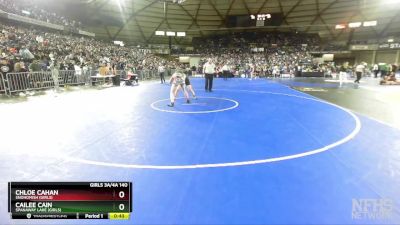 Girls 3A/4A 140 7th Place Match - Chloe Cahan, Snohomish (Girls) vs Cailee Cain, Spanaway Lake (Girls)