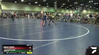 120 lbs Round 2 (16 Team) - Bailey Emery, Charlie`s Angels-WV vs Addison Kline, SOWA