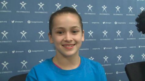 Norah Flatley Shares her Secret on Beam and Looks Ahead to Championships