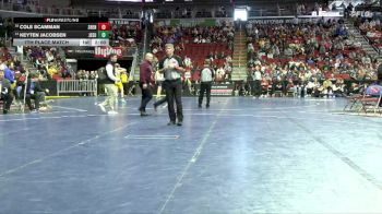 1A-132 lbs 7th Place Match - Cole Scamman, Shenandoah vs Keyten Jacobsen, Jesup