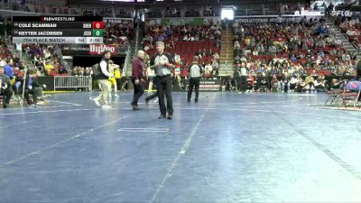 1A-132 lbs 7th Place Match - Cole Scamman, Shenandoah vs Keyten Jacobsen, Jesup