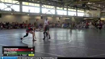 122 lbs Round 1 (4 Team) - Nicole Redmond, Black Mambas Red vs Irelan Powell, Black Mambas Blue