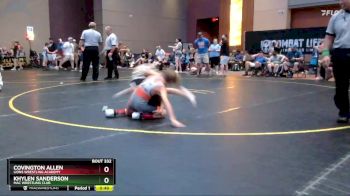65 lbs Cons. Round 2 - Khylen Sanderson, MAC Wrestling Club vs Covington Allen, Lions Wrestling Academy