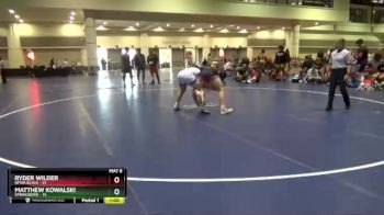 170 lbs Round 1 (10 Team) - Ryder Wilder, NFWA Black vs Matthew Kowalski, Springboro