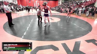 190 lbs Cons. Round 7 - Mike Merevick, WAUCONDA vs Jack Treutelaar, LIBERTYVILLE