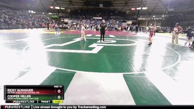 82 lbs Semifinal - Ricky Almaguer, Victory Wrestling-Central WA vs Cooper Miller, Askeo International Mat Club