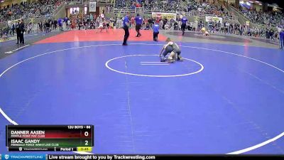 86 lbs Champ. Round 1 - Danner Aasen, Myrtle Point Mat Club vs Isaac Gandy, Ferndale Force Wrestling Club