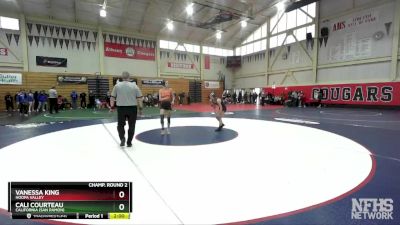 100 (102) Champ. Round 2 - Vanessa King, Hoopa Valley vs Cali Courteau, California (San Ramon)