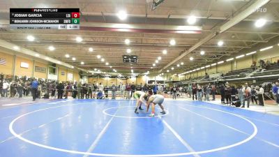 190 lbs Quarterfinal - Josiah Garcia, La Salle Academy vs Benjamin Johnson-McMahon, Smithfield