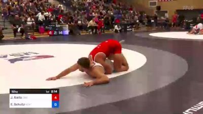 92 kg Quarterfinal - Jonathan Aiello, CAV/TMWC vs Eric Schultz, Nebraska Wrestling Training Center