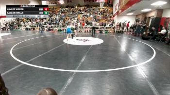 115 lbs Cons. Round 2 - Kaylee Weber, Wheatland vs Saylor Wells, Green River
