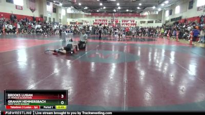 90 lbs Cons. Round 1 - Graham Hemmersbach, West Salem Bangor vs Brooks Lusian, St. Francis Gladiators