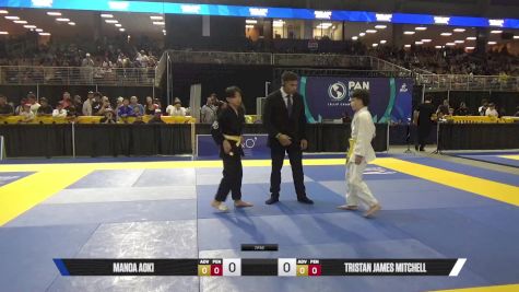 Tristan James Mitchell vs Manoa Aoki 2025 Pan Kids Jiu-Jitsu IBJJF Championship