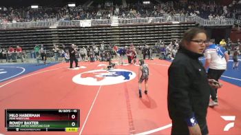 45 lbs Quarterfinal - Milo Haberman, Peak Wrestling vs Rowdy Baxter, Eastside United Wrestling Club