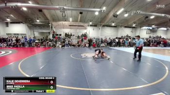 100 lbs Cons. Round 2 - Kalie Deherrera, La Junta vs Bree Padilla, Cheyenne East