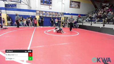 90 lbs Rr Rnd 2 - Chief Bourne, Mojo Grappling Academy vs Daxton Hope, Bristow Wrestling