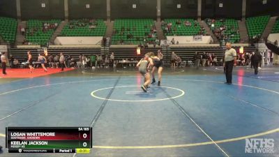 5A 165 lbs Cons. Round 3 - Logan Whittemore, Southside, Gadsden vs Keelan Jackson, Moody Hs