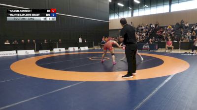 72kg Round 1 - Cassie Corbett, Brock WC vs Marthe Laplante Brady, Kingston Wrestling Club