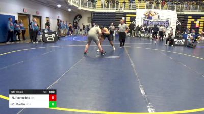 285 lbs Qtr-finals - Nicholas Pavlechko, State College vs Connor Martin, Delbarton-NJ