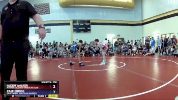 100 lbs Champ. Round 1 - Alden Walker, Maurer Coughlin Wrestling Club vs Case Bridge, Contenders Wrestling Academy