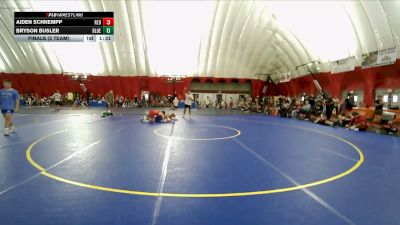 138 lbs Finals (2 Team) - Bryson Busler, Team Blue vs Aiden Schrempp, Team Red
