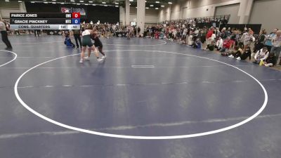 170 lbs Cons. Quarters - Parice Jones, Eaglecrest Wrestling Club vs Gracie Pinckney, McDominate Training Center