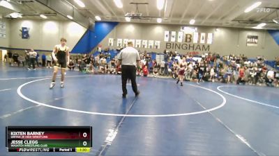 130 lbs 1st Place Match - Kixten Barney, Uintah Jr High Wrestling vs Jesse Clegg, Wasatch Wrestling Club