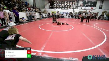 52 lbs Consolation - Dallas Rice, Vian Wrestling Club vs Kannon Pollard, Grove Takedown Club