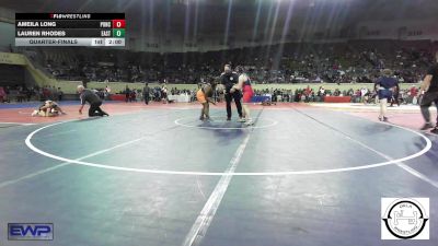 Quarterfinal - Ameila Long, Ponca City LadyCat Wrestling vs Lauren Rhodes, Eastside Pride Wrestling Club
