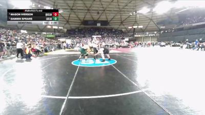 Boys 1B/2B 215 Semifinal - Damien Spears, Liberty Bell vs Mason Iverson, Quilcene