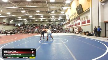 285 lbs Champ. Round 2 - Caesar Fernandez, Yuma Catholic vs Chris Dalton, Desert Ridge High School